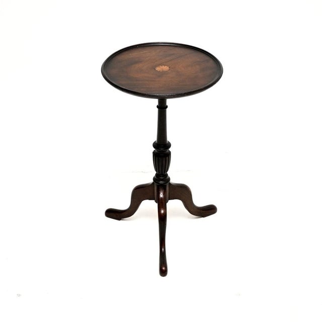 Antique Inlaid Georgian Style Wine Table, 1930s For Sale - Image 6 of 6