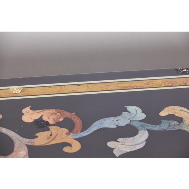 Mosaic Resin and Wood Table, 1970s For Sale - Image 7 of 18