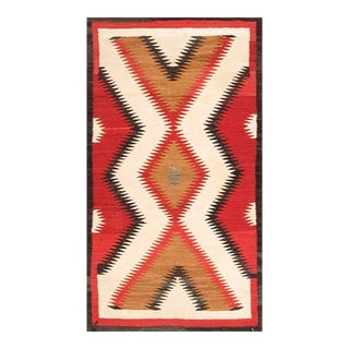 1920s American Navajo Style Carpet ( 3'4" X 6' - 102 X 183 CM ) For Sale
