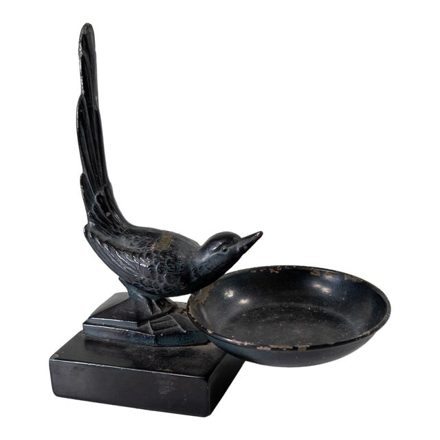 Mid-Century Art Deco Style Metal Bird Catchall For Sale