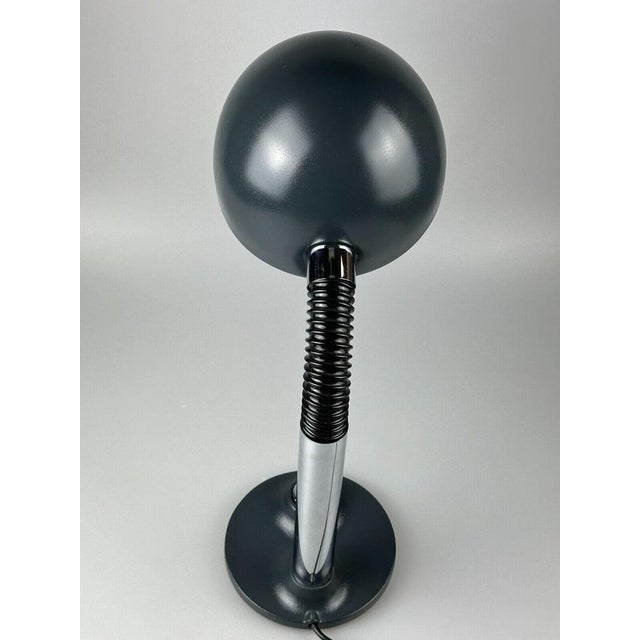 Gray Space Age Metal Table Lamp by Egon Hillebrand for Hillebrand Lighting, 1970s For Sale - Image 8 of 18
