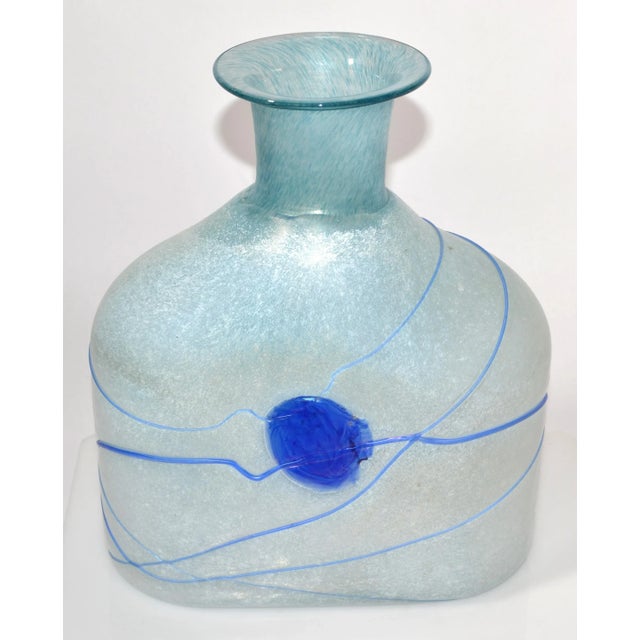 Kosta Boda Bertil Vallien Blue Galaxy Art Glass Vase