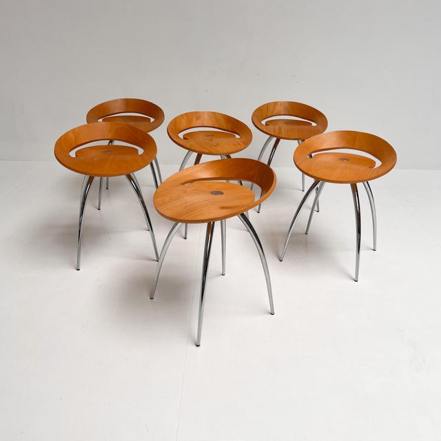 Wood Magis Lyra Stook Blanc by Sigurdur Thorsteinson, 1990s For Sale - Image 7 of 14