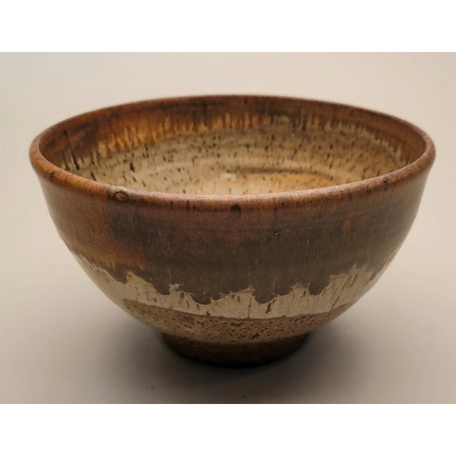 This gorgeous stoneware pottery bowl was created by nationally recognized studio potter Nancy Valk of Baltimore. Her...