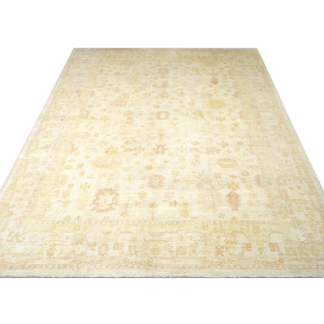 1960s Turkish Oushak Rug For Sale In Los Angeles - Image 6 of 6