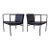 1990s Pair of Black Leather Brenda Arm Chairs by Antonio Citterio for Flexform #1 For Sale