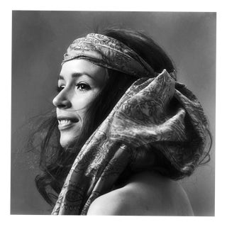 Klaus Redenbacher, Portrait of a Young Woman in Hippie Fashion, 1960s / 2020s, Photograph For Sale