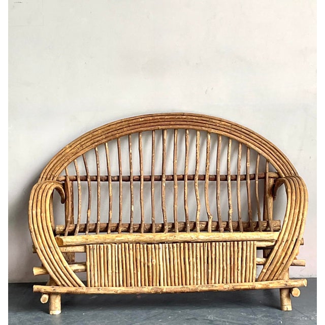 Vintage Boho Bent Branch Adirondack Sofa For Sale - Image 10 of 12