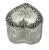 Silver Beautiful Antique Hand Cut Crystal & Sterling Silver Victorian Sweetheart Trinket Box - Circa 1900 For Sale - Image 8 of 12