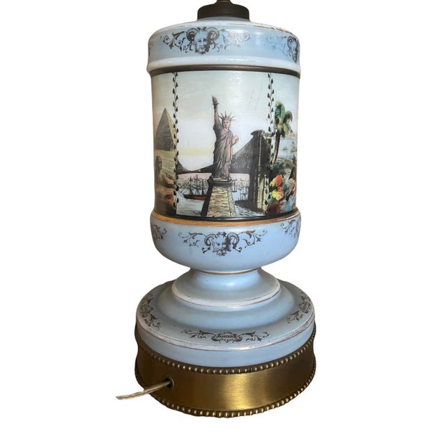 1940s 1940s Venetian Scenic Table Lamp For Sale - Image 5 of 8