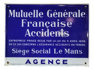 Vintage Enamelled Plaque, 1950s