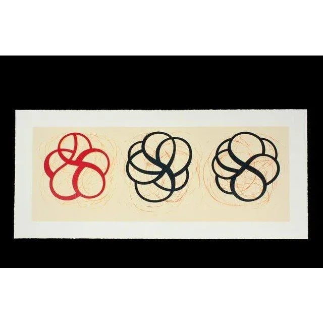 Mid-Century Modern Craig Kauffman Untitled, Red Black, Black Rare Oversize Print, 1999 For Sale - Image 3 of 3