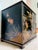 Vintage Black Lacquer Chinoiserie Cabinet With Hand-Painted Birds & Raised Relief Details For Sale - Image 10 of 10