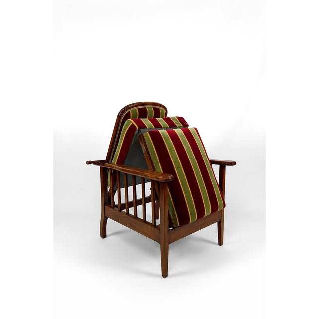 Textile Arts & Crafts Morris Lounge Chair, United Kingdom, 1900s For Sale - Image 7 of 15