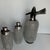 An exceptionally rare, completely matched 3 piece vintage bar ware set manufactured in the late Soviet era Czechoslovakia...