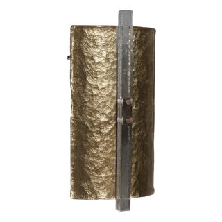 Mid-Century Gold Murano Glass Wall Light, 1990s For Sale