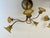 Wrought Brass & Iron Flower Shaped Wall Lamps, 1970s, Set of 2 For Sale - Image 6 of 18