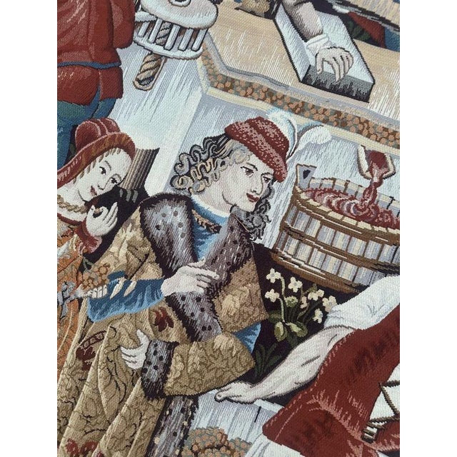Aubusson Style Jacquard Tapestry, 1980s For Sale - Image 12 of 18