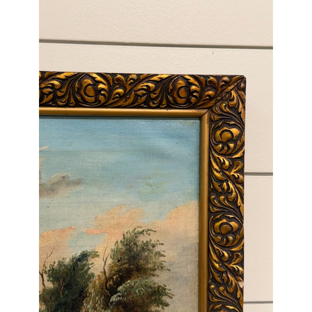 Farmhouse 19th Century Oil on Canvas For Sale - Image 3 of 8