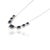 VR Jewels 7.3ct Emerald-Cut Blue Sapphire Diamond Halo Station Necklace in 14k White Gold For Sale - Image 4 of 18