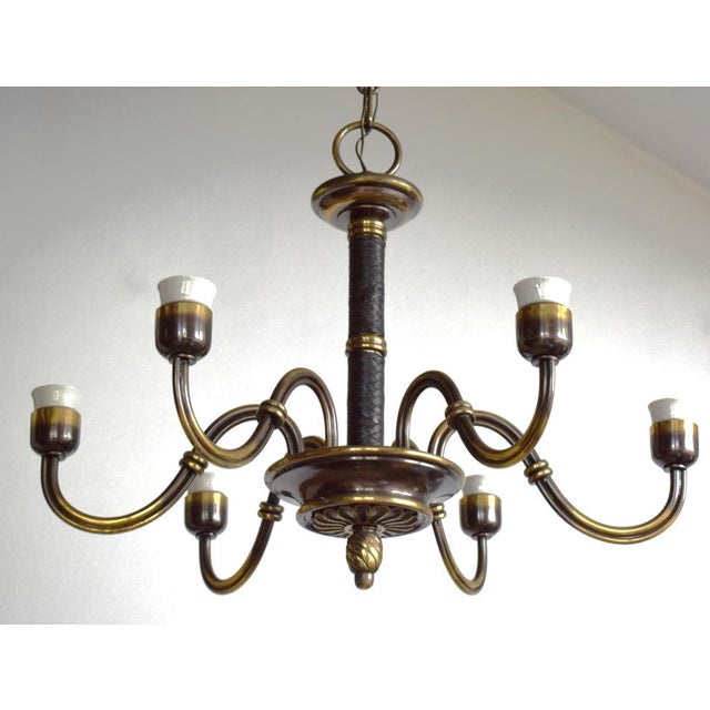 Vintage Hanging Lamp by Hugo Gorge, 1930s For Sale - Image 6 of 11