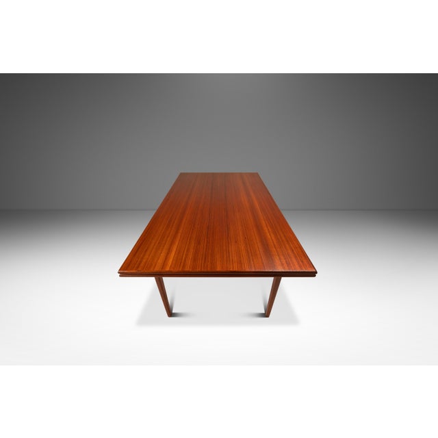 Wood Danish Mid-Century Modern Expansion Dining Table Attributed to Johannes Andersen for Udlum Mobelfabrik in Teak, Denmark, C. 1960s For Sale - Image 7 of 16