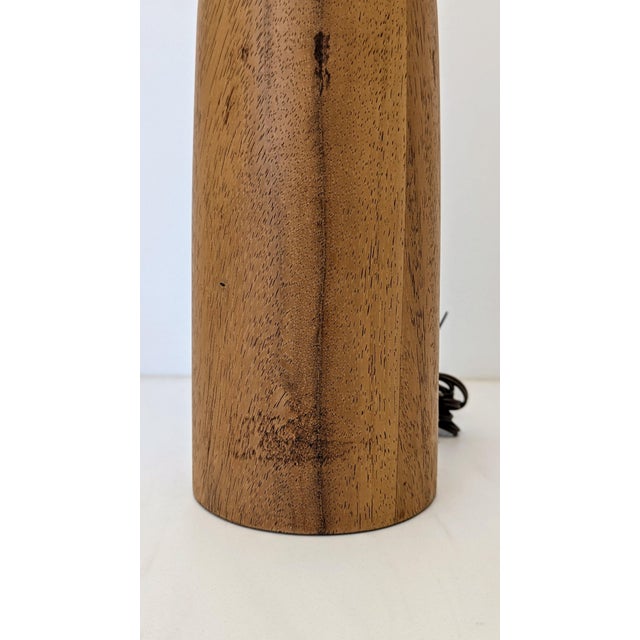 1960s Mid-Century Modern Bottle-Form Teak Lamp Base For Sale - Image 5 of 9