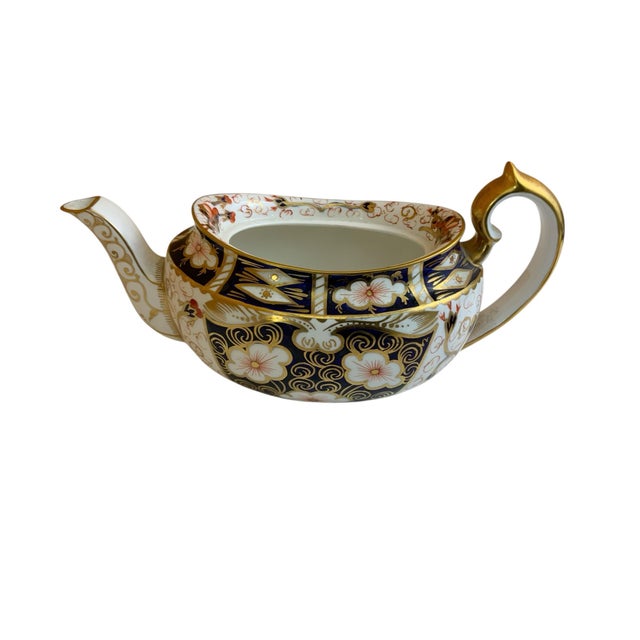 Traditional 1960s Mini Teapot Traditional Imari by Royal Crown Derby 2451 For Sale - Image 3 of 7