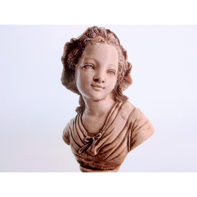 French Girl in Bonnet Composed Torso Sculpture For Sale - Image 10 of 10