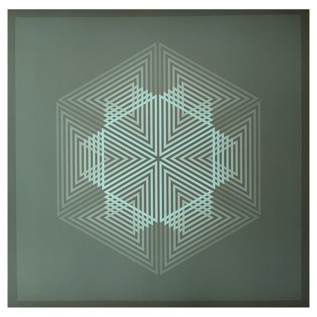 Jim Bird, Tribute to Vasarely 3, 1972, Photolithograph For Sale