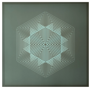Jim Bird, Tribute to Vasarely 3, 1972, Photolithograph