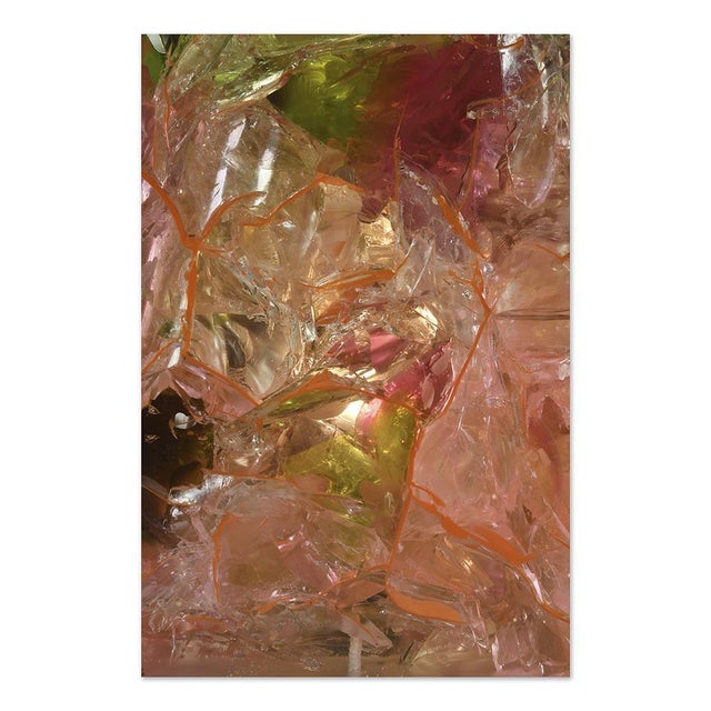 Vintage Fractal Resin Lamp For Sale - Image 4 of 6