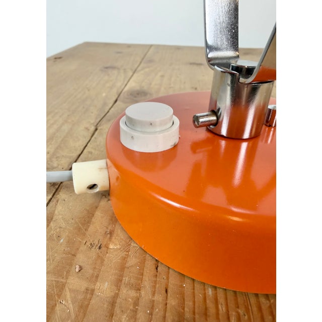 Vintage Orange Metal Wall Lamp from Lidokov, 1970s For Sale - Image 15 of 18