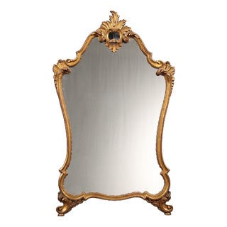 Antique Baroque Style Mirror, 1800s For Sale