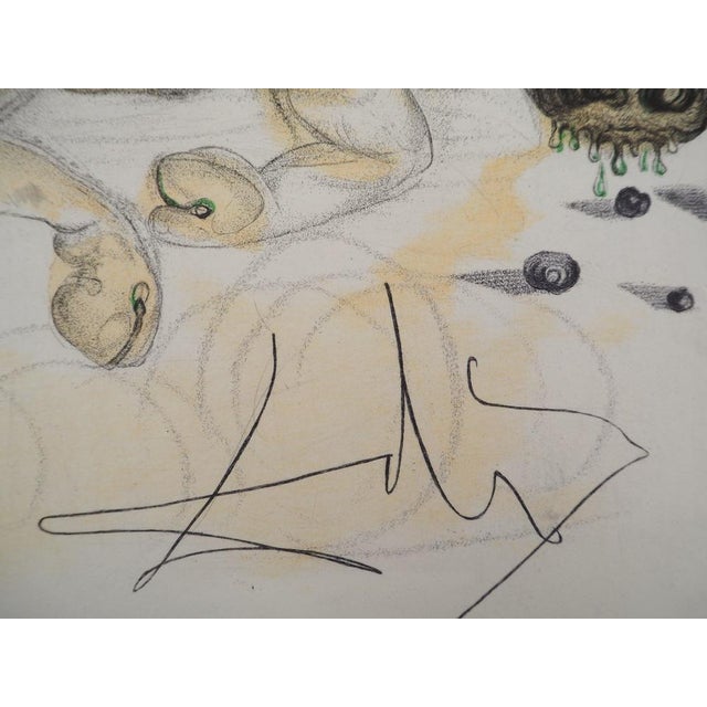Salvador dali (1904-1989) casanova: the woman and the pig with truffles, 1967 original engraving signed in the plate on...