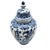 Hand Painted Oud Delft Blue White Lidded Ginger Jar Vase 14.5" Hand Painted Dutch Faience For Sale - Image 12 of 13