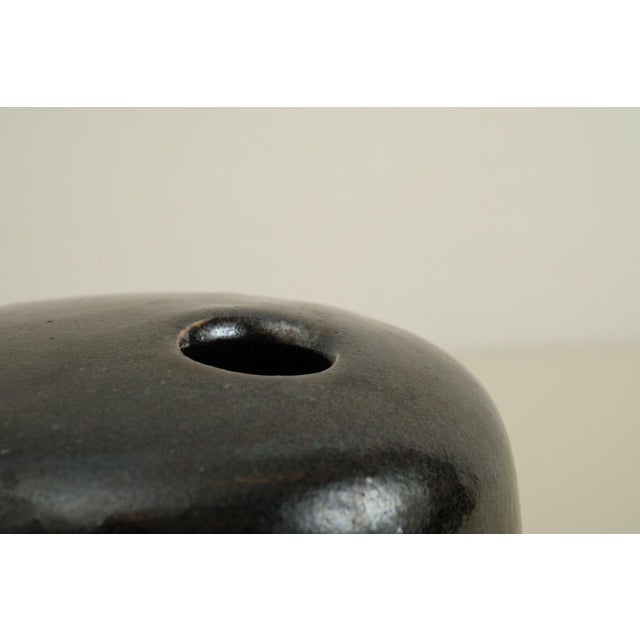 Studio Ceramic Vase by Peter Guggenbühler, 1970s For Sale - Image 4 of 11