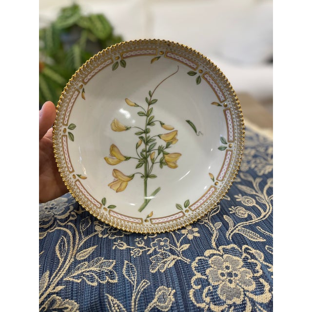 Royal Copenhagen 1970s Royal Copenhagen "Flora Danica" Round Compote For Sale - Image 4 of 12