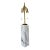 1960s Single t.h. Robsjohn-Gibbings for Hansen Table Lamp White Marble & Brass For Sale
