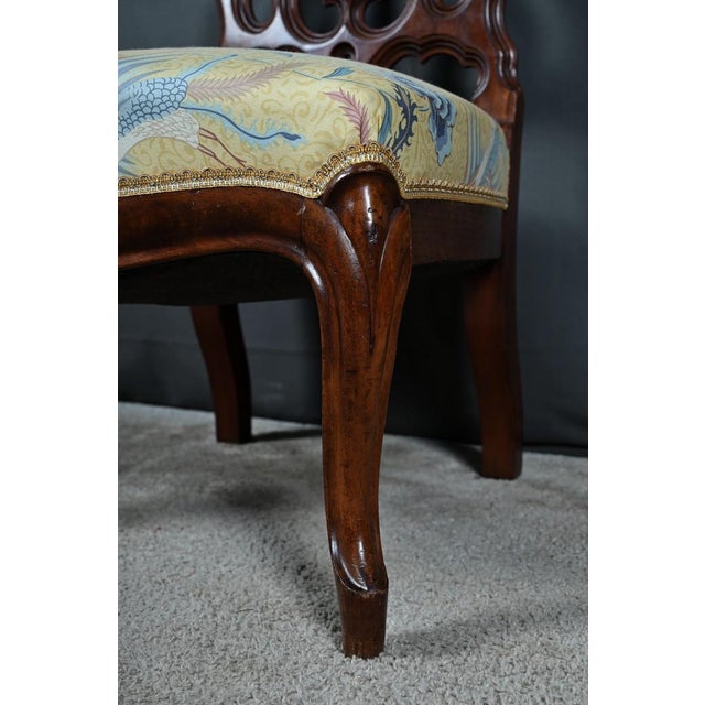 Wood Napoleon III Wet Nurses Chair in Mahogany For Sale - Image 7 of 15