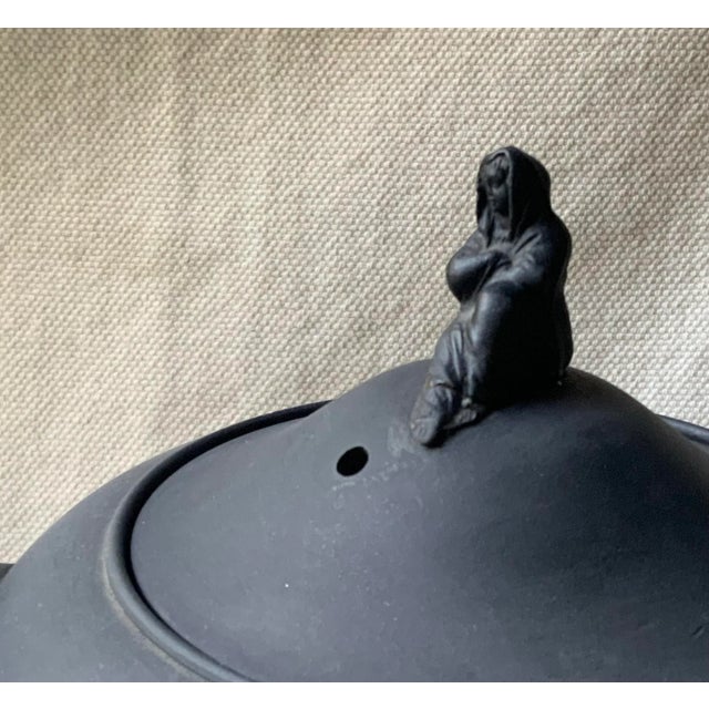 Antique Wedgwood Black Basalt Sybil Teapot,19th C. For Sale - Image 10 of 18