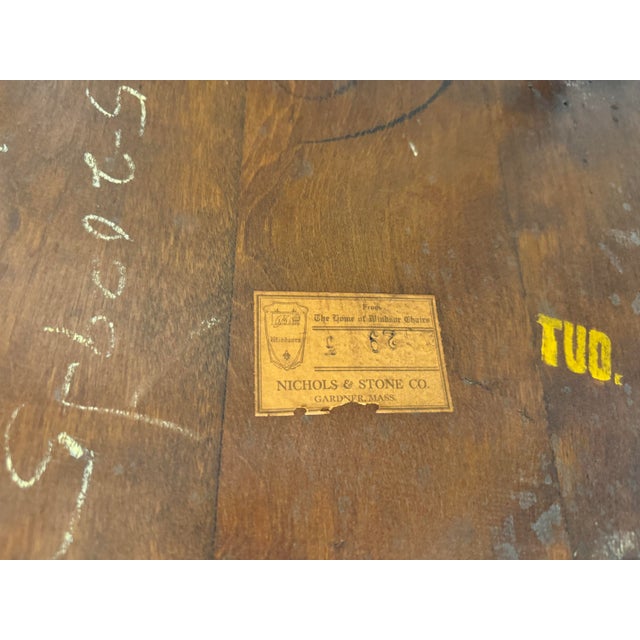 1910s Antique Captains Chair For Sale - Image 11 of 12