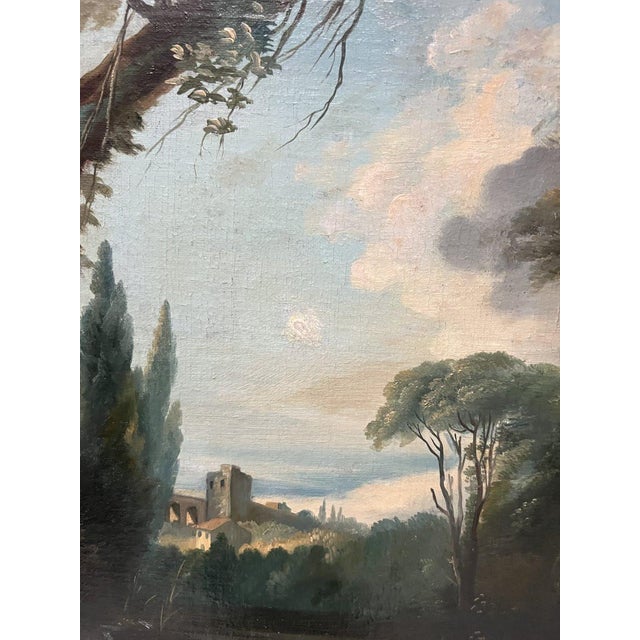Pastoral Scene in a Landscape, 20th Century, Oil on Canvas, Framed For Sale - Image 3 of 11