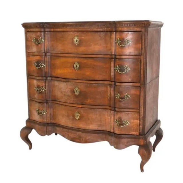 Baroque Dutch Baroque Four-Drawer Chest on Stand, 18th Century For Sale - Image 3 of 14
