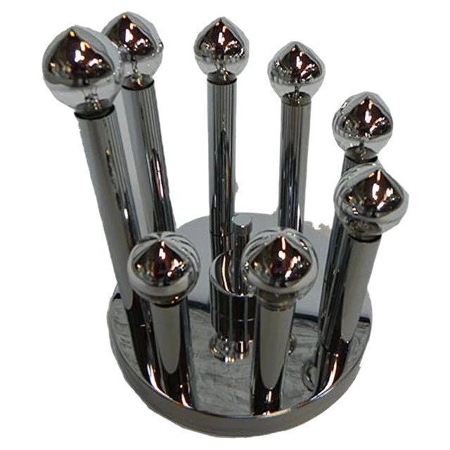 8-Light Ceiling Lamp from Sciolari, 1970s For Sale