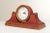 High Quality Leather Wrapped Two Piece Rotating Mantel Clock