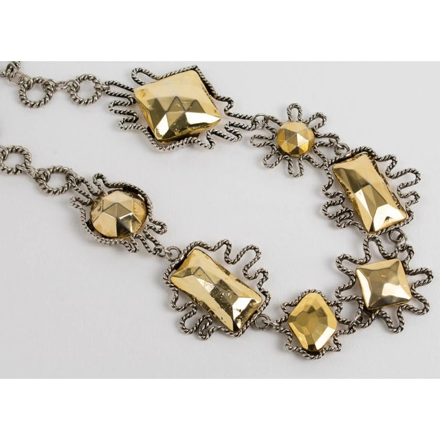 Alexis Lahellec Paris Bi-Color Metal Necklace For Sale In Atlanta - Image 6 of 10