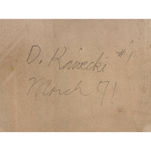 1970s Large Abstract O/C Painting For Sale In Providence - Image 6 of 7