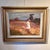A charming impressionist landscape depicting a young girl standing amongst a field of poppies, dressed in a white summer...