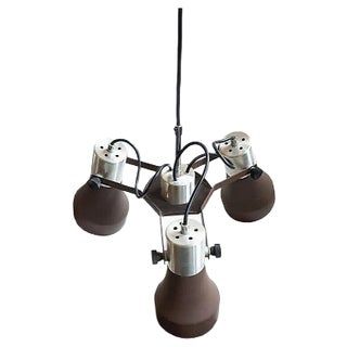 Mid-Century Modern Triple Pendant Lamp, 1970s For Sale